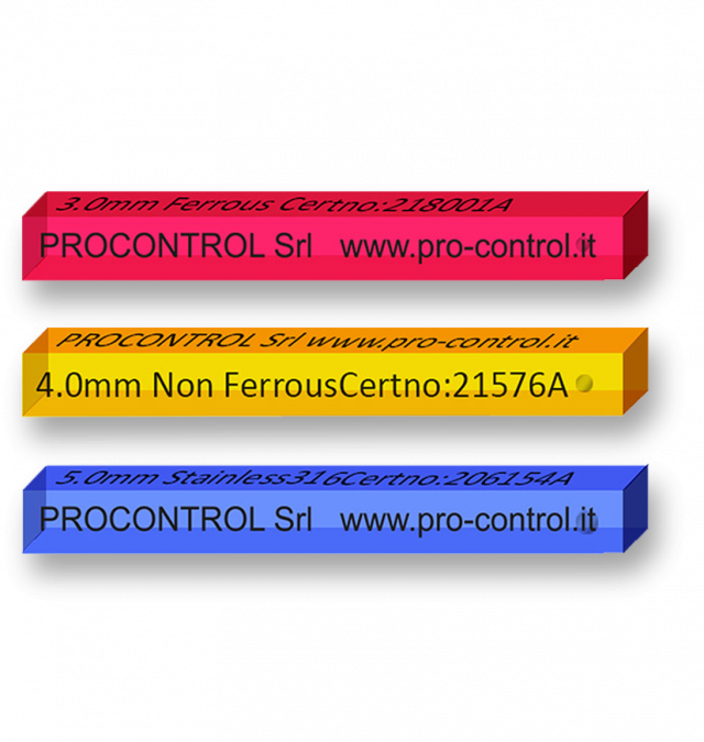 Tester certificati per Metal Detector e macchine a Raggi X